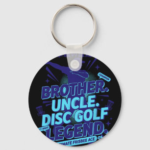 Brother Uncle Disc Golf Legend Ultimate Frisbee Ac Key Ring