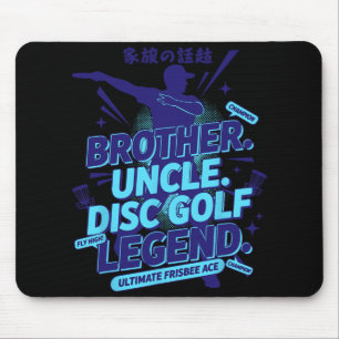 Brother Uncle Disc Golf Legend Ultimate Frisbee Ac Mouse Pad