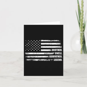 Brother Uncle Godfather Legend Fun Best Funny Uncl Card