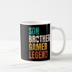 Brother Video Gamer Legend Matching Family Sibling Coffee Mug