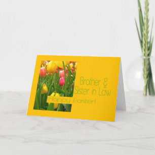 Brother & Wife Happy Easter Holiday Card