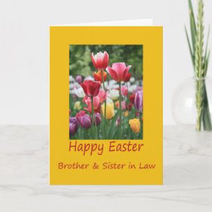 Brother & Wife  Happy Easter Holiday Card