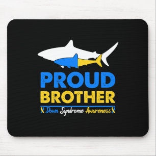 Brother World Down Syndrome Awareness Day Shark T2 Mouse Pad