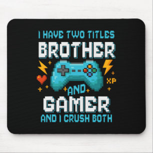 Brotherand Gamer Pixel Console Video Game Player G Mouse Pad