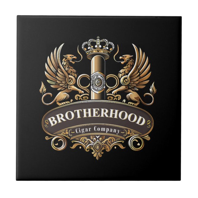 Brotherhood Cigar Company Ceramic Tile (Front)