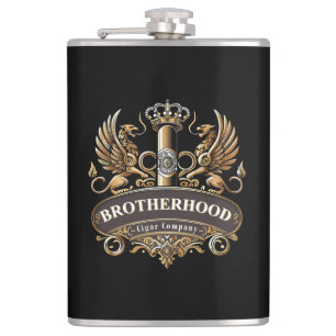 Brotherhood Cigar Company Hip Flask