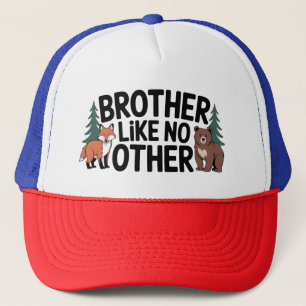 Brotherhood Graphic: Fox and Bear Illustration Trucker Hat