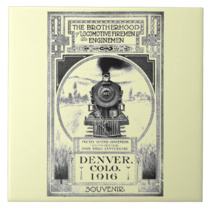 Brotherhood of Locomotive Firemen and Enginemen Ceramic Tile