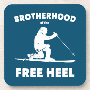 Brotherhood Of The Free Heel Telemark Skiing Coaster
