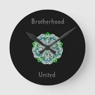 Brotherhood United Collection Round Clock
