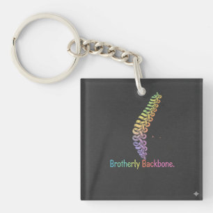 Brotherly Backbone – Strength in Brotherhood Tee Key Ring
