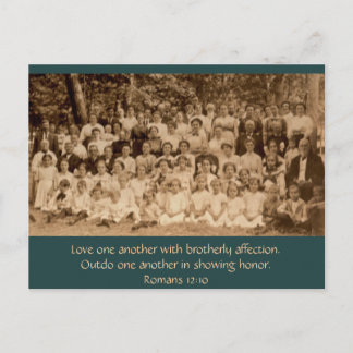 Brotherly Love: Country Church Revival circa 1900 Postcard