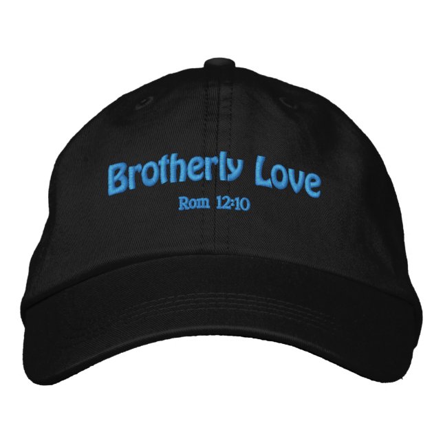 Brotherly Love Customise it Embroidered Hat (Front)
