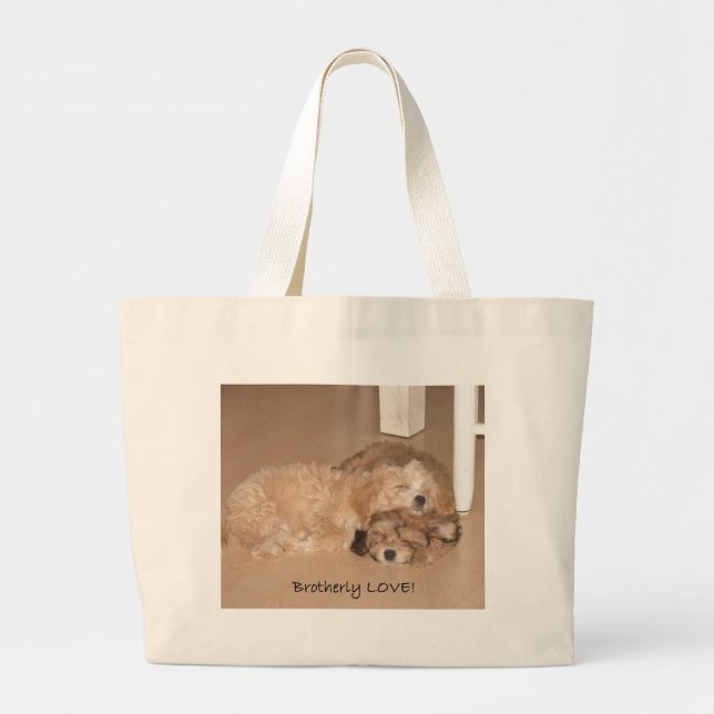 Brotherly Love- Large Tote Bag (Front)