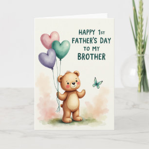 Brothers 1St Fathers Day Card