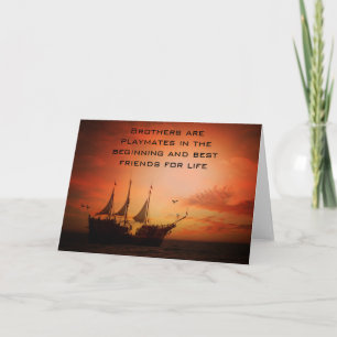 Brothers, Best Friends for Life Card
