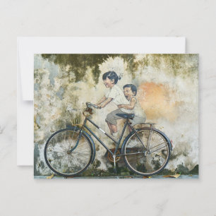 Brothers Bicycle  Postcard
