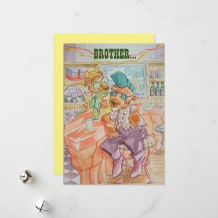 Brothers Birthday Greetings Card