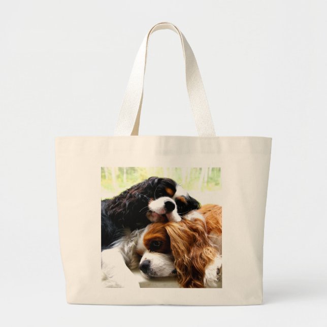 Brothers Cavaliers Large Tote Bag (Front)
