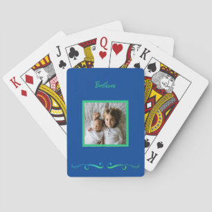 Brothers Custom Framed Photo Playing Cards
