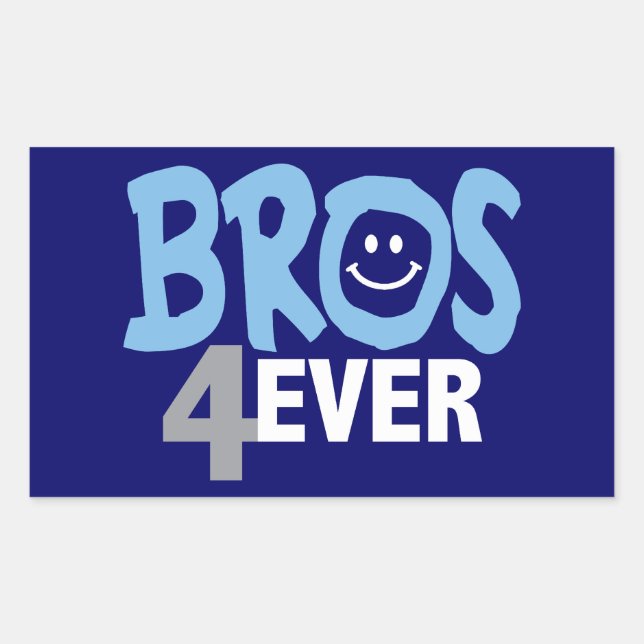 Brothers Forever Rectangular Sticker (Front)