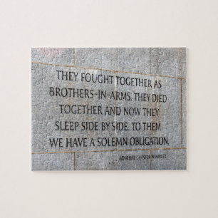 Brothers in Arms Memorial WW2 Jigsaw Puzzle