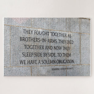 Brothers in Arms Memorial WW2 Jigsaw Puzzle