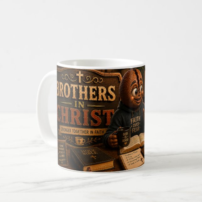 Brothers in Christ Coffee Mug (Front Left)