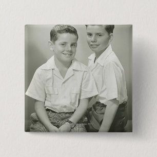 Brothers in Studio 15 Cm Square Badge