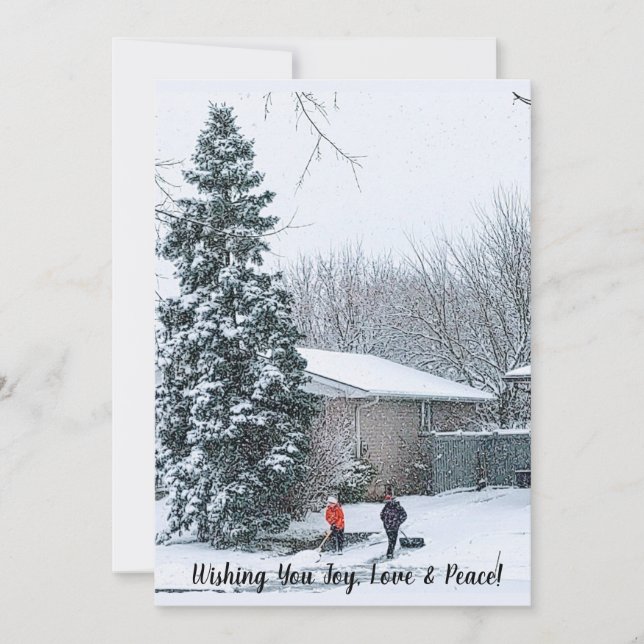 Brothers Lending A Hand Holiday Card (Front)