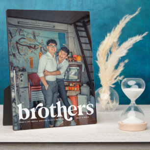 Brothers   Modern Full Frame Personalised Photo