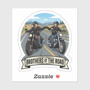 Brothers Of The Road Biker Motorcycle Vinyl