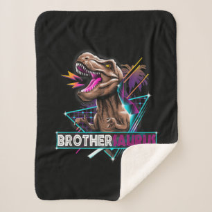 Brothersaurus Dinosaur Family Gift For Brother Sherpa Blanket