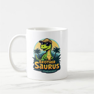 Brothersaurus – Fun Cartoon Dinosaur Brother  Coffee Mug