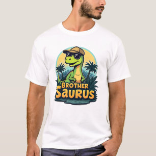 Brothersaurus – Fun Cartoon Dinosaur Brother T-Shirt