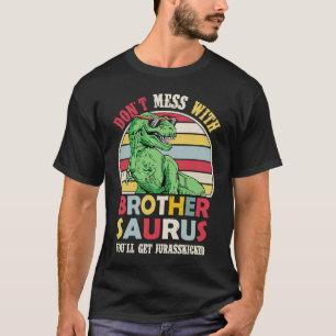 Brothersaurus Rex Dinosaur Family Brother Saurus M T-Shirt