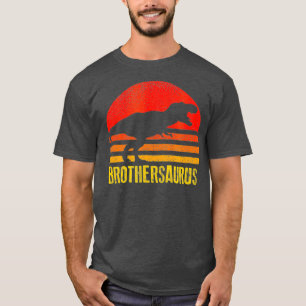 Brothersaurus Shirt Retro Vintage Sunset Gift