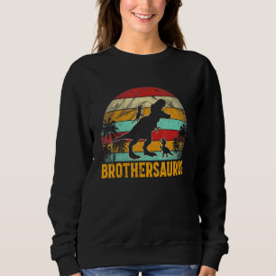 Brothersaurus T Rex Dinosaur  For Brother Boy Sweatshirt