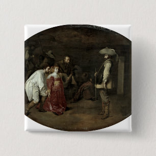 Brought Before the Captain 15 Cm Square Badge
