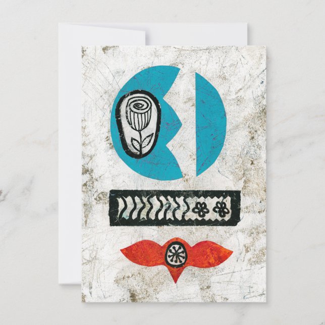 Brought You A Flower Greeting Card (Front)