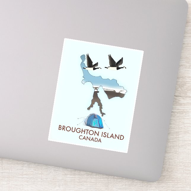 Broughton island Canada Travel map (Detail)