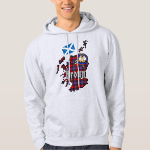 Broun Clan Badge Adult Hoodie