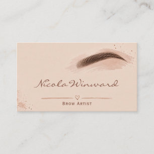 Brow Artist Business Card