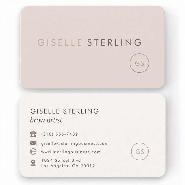 Brow Artist Feminine Professional Business Card (Creator Uploaded)