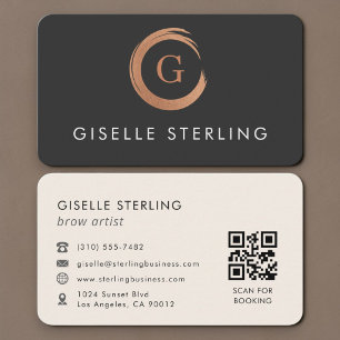 Brow Artist QR Code Business Card