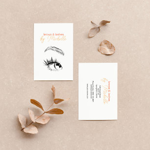 Brow Bar Microblading Lash Extensions Minimalist Business Card