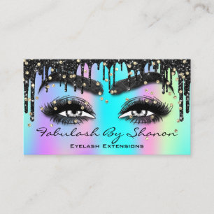 Brow Eyelash Extension QRCode Microbling Holograp Business Card