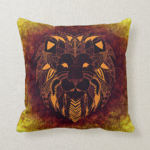 Brow Lion, Ornamental Lion Pillow