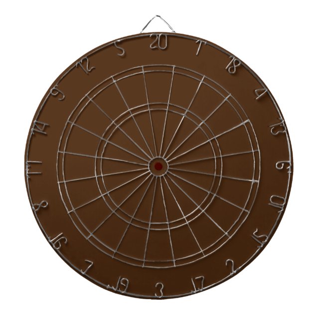 Brown #4D2A10, Crocodile Dartboard (Front)