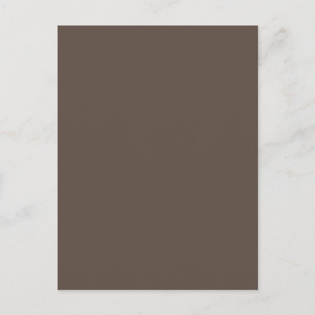 Brown #5E4E44, Liver Holiday Postcard (Front)
